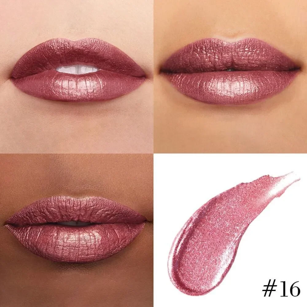 Kaely 2-in-1 Mauve Shimmer Liquid Metallic Lipstick And Lip Liner Makeup